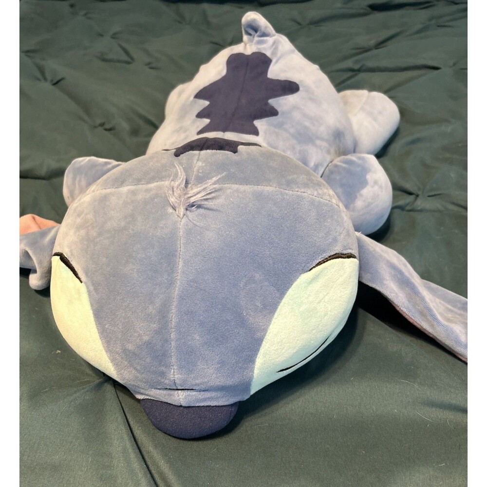 Disney Stitch Cuddleez 24" Large Plush Lilo & Stitch Laying Pillow Blue Gift